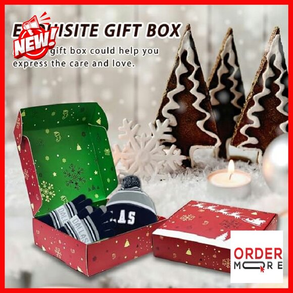 3D Embroidery Skull Cap Beanie with Touchscreen Gloves Winter Set - Picture 6 of 8